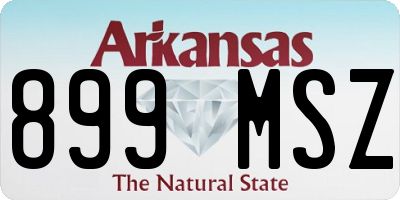 AR license plate 899MSZ