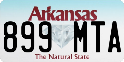 AR license plate 899MTA