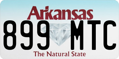 AR license plate 899MTC
