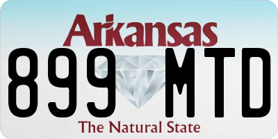 AR license plate 899MTD