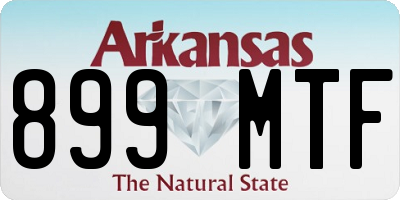 AR license plate 899MTF