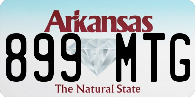 AR license plate 899MTG