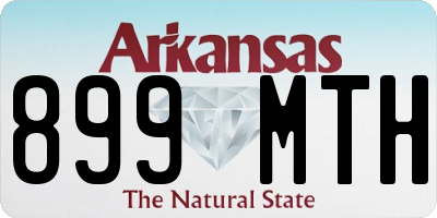 AR license plate 899MTH