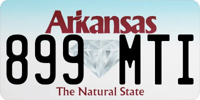AR license plate 899MTI