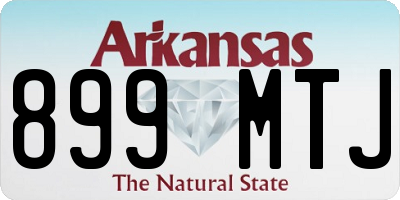 AR license plate 899MTJ