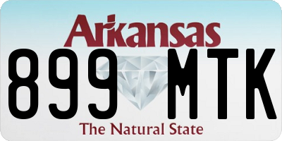 AR license plate 899MTK