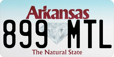 AR license plate 899MTL