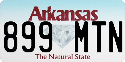 AR license plate 899MTN