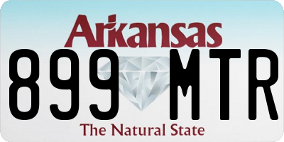 AR license plate 899MTR
