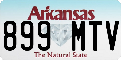 AR license plate 899MTV