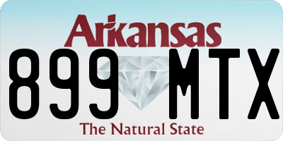 AR license plate 899MTX