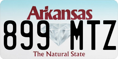 AR license plate 899MTZ