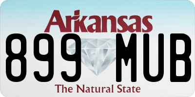 AR license plate 899MUB