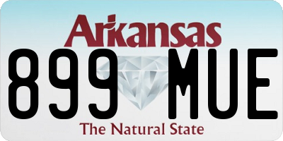 AR license plate 899MUE