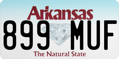 AR license plate 899MUF