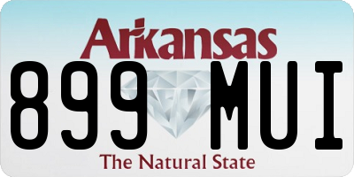 AR license plate 899MUI