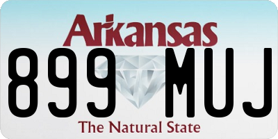 AR license plate 899MUJ