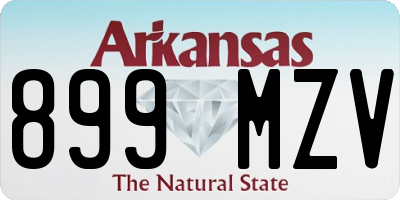 AR license plate 899MZV