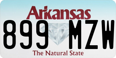 AR license plate 899MZW