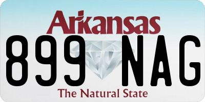 AR license plate 899NAG