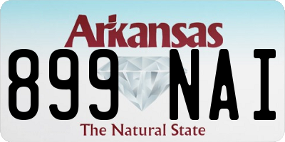 AR license plate 899NAI