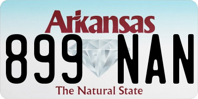 AR license plate 899NAN