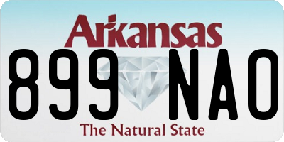 AR license plate 899NAO