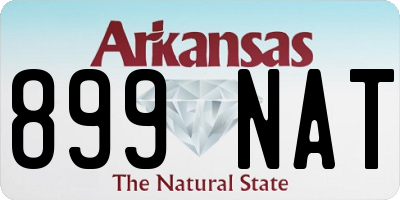 AR license plate 899NAT