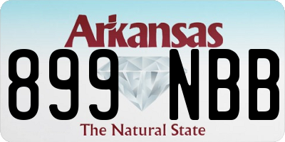 AR license plate 899NBB