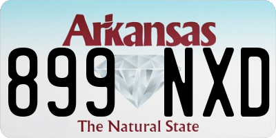 AR license plate 899NXD