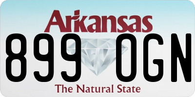 AR license plate 899OGN