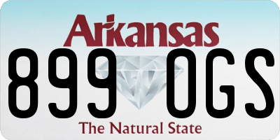 AR license plate 899OGS