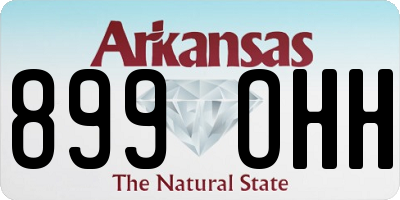 AR license plate 899OHH