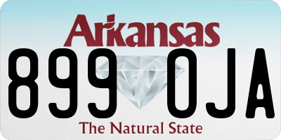 AR license plate 899OJA