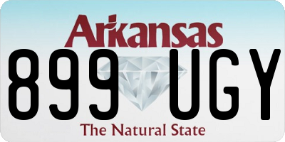 AR license plate 899UGY