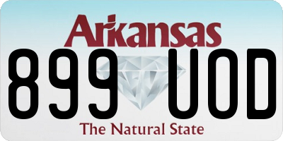 AR license plate 899UOD