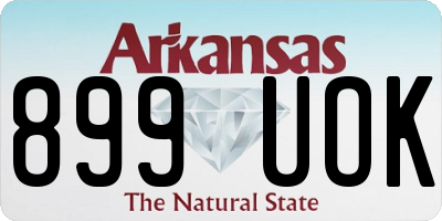 AR license plate 899UOK