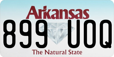 AR license plate 899UOQ