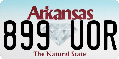 AR license plate 899UOR