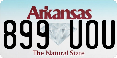 AR license plate 899UOU