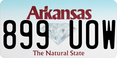 AR license plate 899UOW
