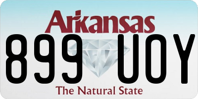 AR license plate 899UOY