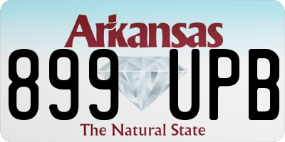 AR license plate 899UPB