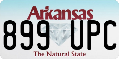 AR license plate 899UPC