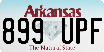 AR license plate 899UPF
