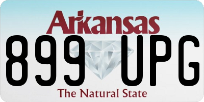 AR license plate 899UPG