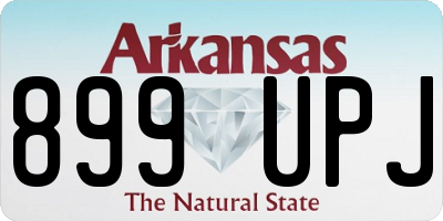 AR license plate 899UPJ