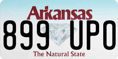 AR license plate 899UPO