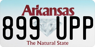 AR license plate 899UPP