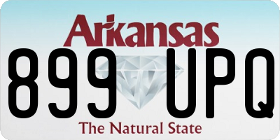 AR license plate 899UPQ